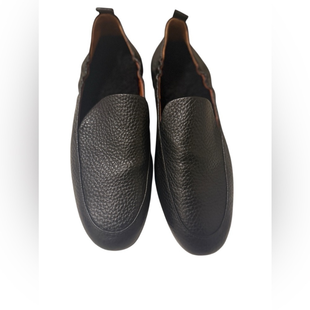 Vionic Elora 8 Black Loafer Driving Moc Leather Moccasin Women's Pebble Grain